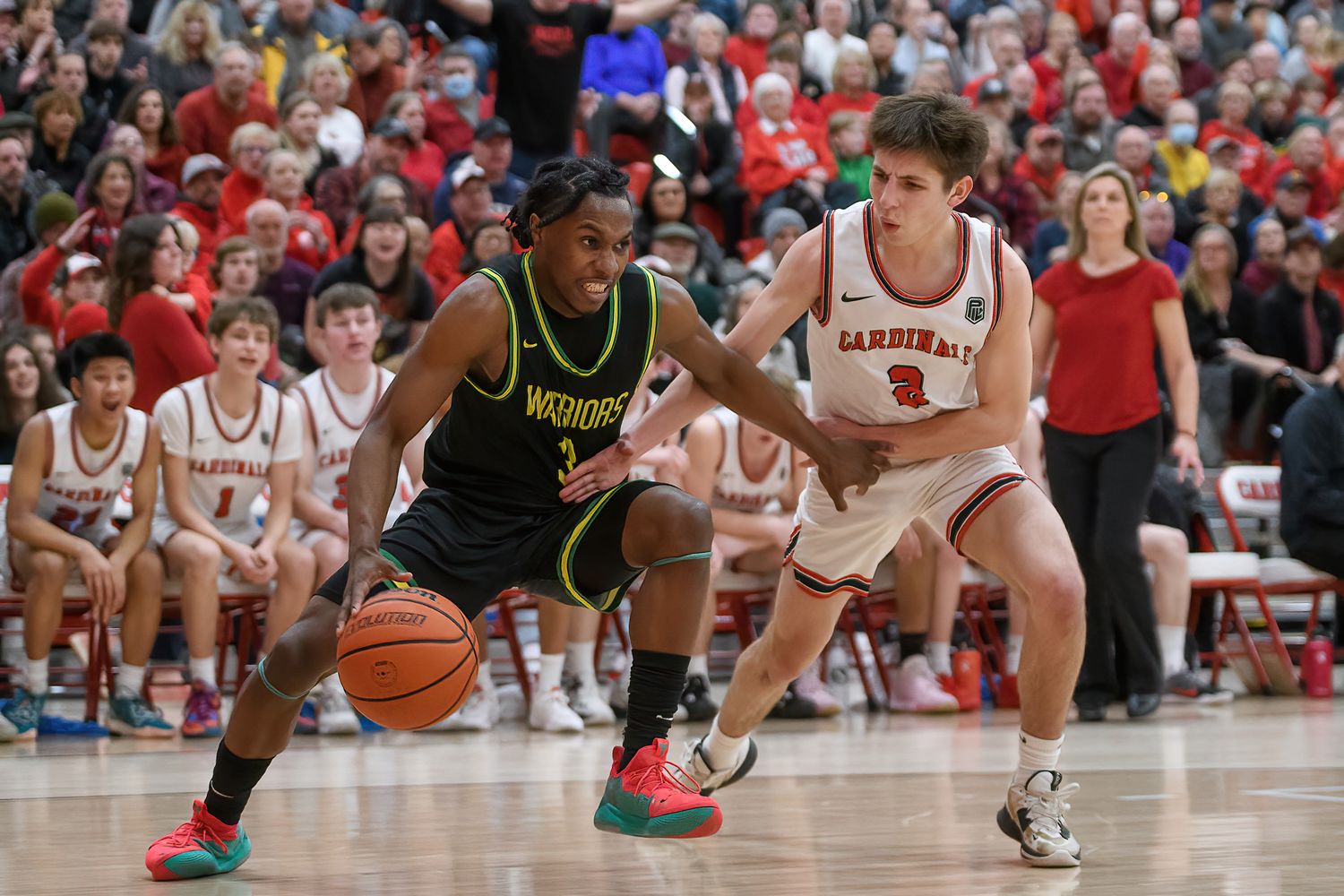 1 Lincoln vs Cleveland boys basketball 6A Oregon second round March 4 2023 Ken Waz 17